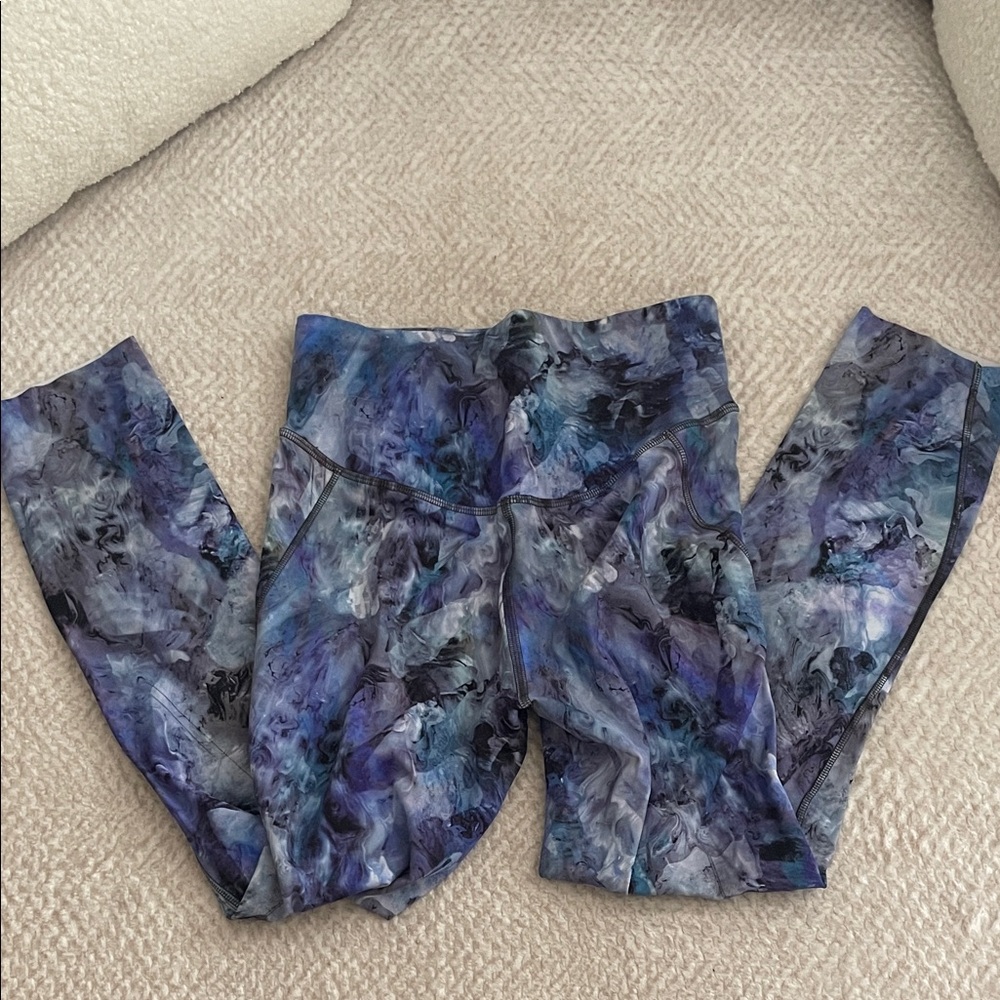 Lululemon Athletica Blue and Purple Leggings